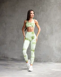 Aggressive Scrunch Legging - Honeydew Tie Dye