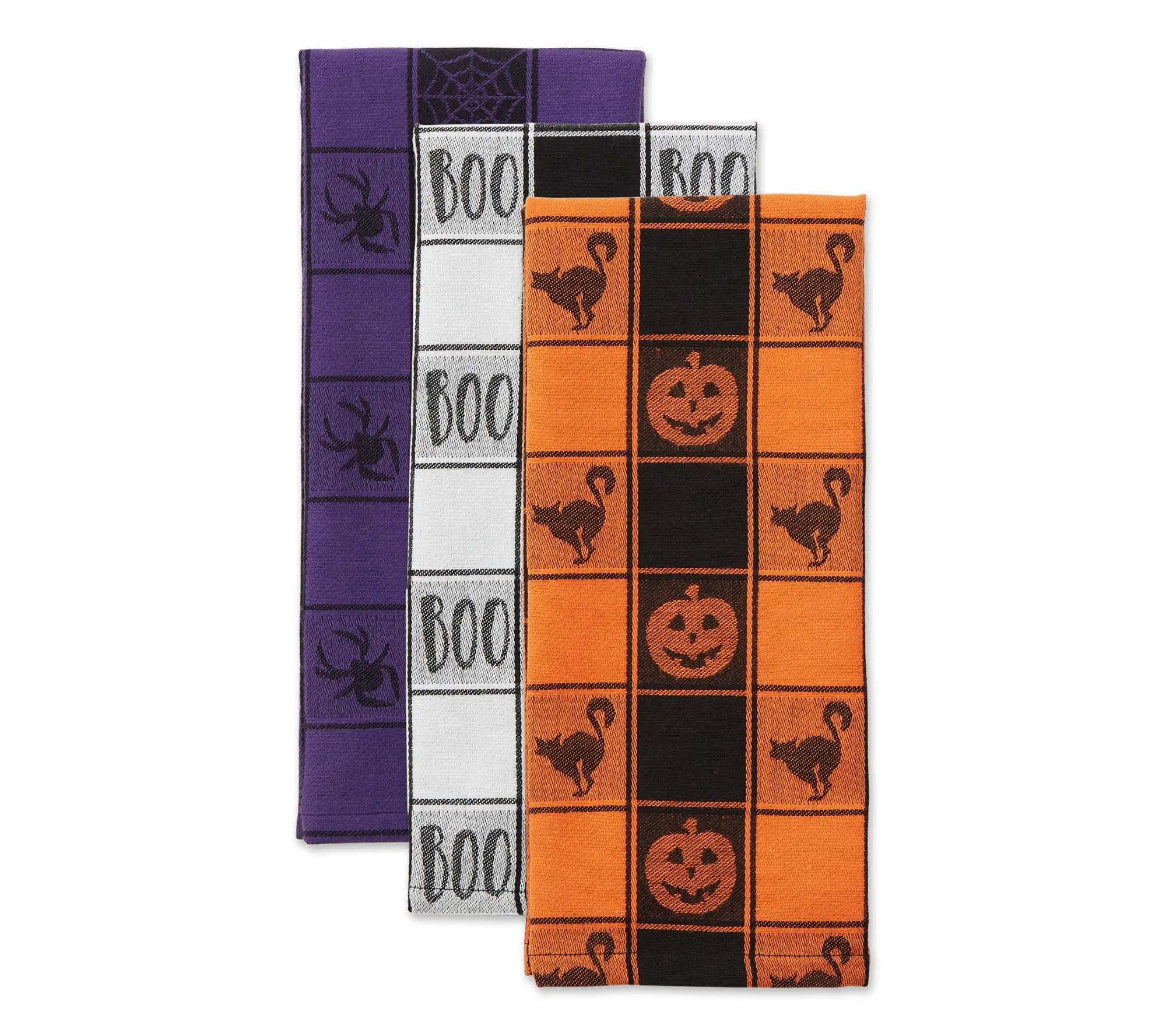Design Imports Halloween Checkered Jacquard Kitchen Towel Set Design Imports Halloween Checkered Jacquard Kitchen Towel Set