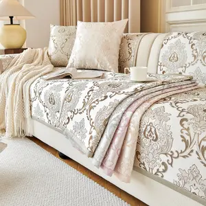 Irish European Sofa Cushion, All-Season Non-Slip High-Quality Seat Pad, New Empress Full Cover Embroidered Sofa Cover