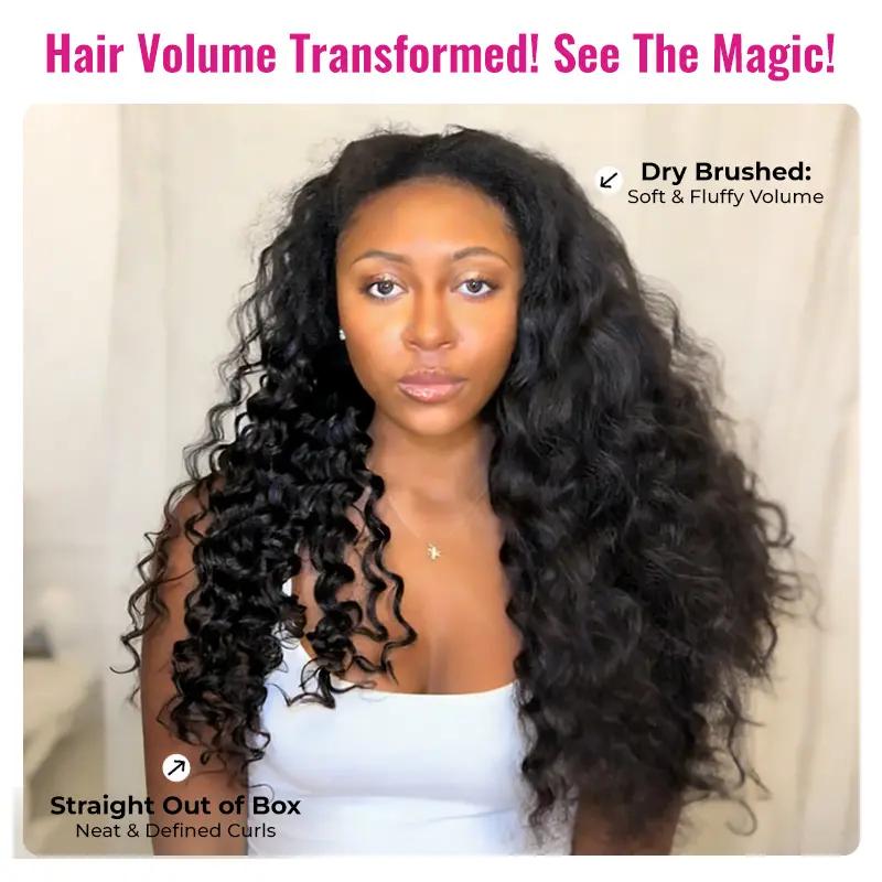 ISEE HAIR Human Hair Half Wig Loose Curly Glueless Drawstring Wig, Invisible Hairline, Seamless Blend, Flip Over Design, Minimal Leave-Out, Beginner Friendly, Quick Install, Natural Looking, Summer Hairstyles#SoHoChic #TikTokShopBackToSchool