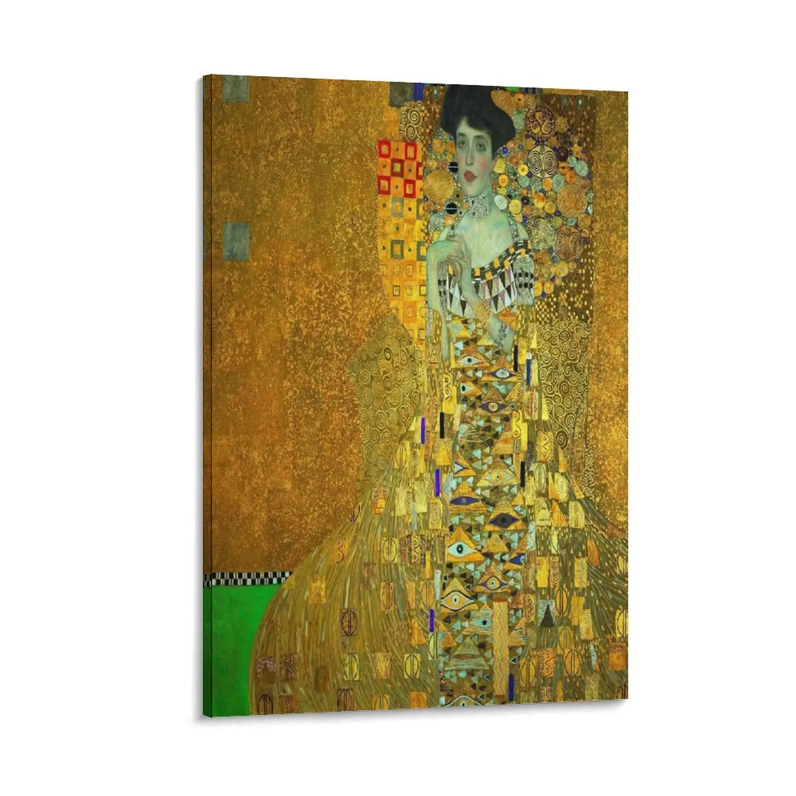 Gustav Klimt Wall Art Prints - Portrait of Adele Bloch Bauer Poster Canvas Poster Bedroom Decor Sports Landscape Office Room Decor Gift Frames Ornaments Artistic Photo Decoration Frame-Style
