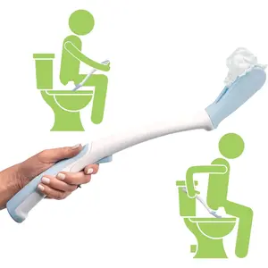 Toilet Aid - Personal Bottom Wiping Tool, Bathroom Mobility Aid for , , and   - 18" long wand with hygienic cover