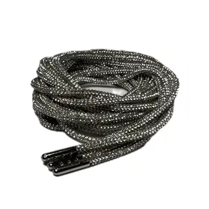 Silver Crystal Rhinestone Roller Skate Laces