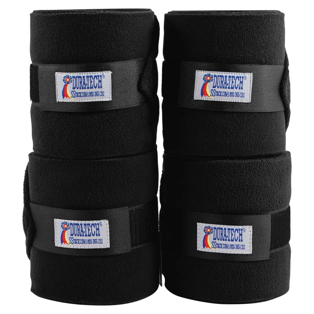 Dura-Tech 16oz Deluxe Polo Wraps 4-Piece Equestrian Supplies Set, Polar Fleece Protective Gear for Kitchenware-Drinkware Accessories, Shock Absorb Support, Secure Fit for Exercise Use