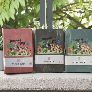 A6 Pocket Notebook with Strap, Cute Coconut Raccoon Animal Design, Perfect for Daily Planning and Gift-Giving, Compact and Practical, Planner Notebook