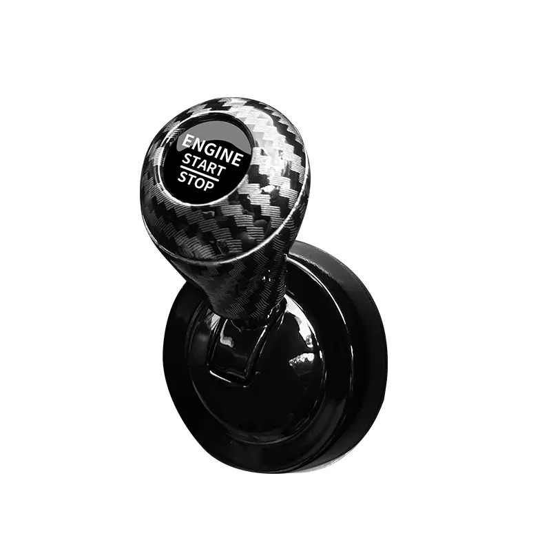 Metal Car Engine Start Stop Decoration Cover, Push Start button Cover, One-Touch Push to Start Accessories, Automotive Decals