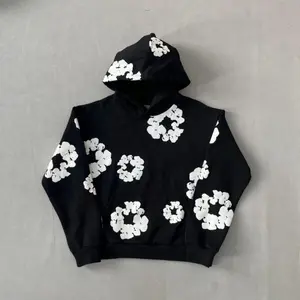 [New] Denim Tears Hoodie Unisex Men Women Flower Hoodies Youth Puff Print Y2k Set Sweatshirt Teen Clothing Designer Trendy Spring Outfits Cute Tops Casual Classic Fabric Menswear