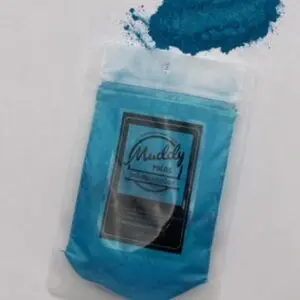 MuddySoapCo Bohemian Blue Mica 1 oz for Soap Making, Cosmetics, Nail Polish