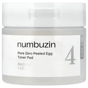 Numbuzin No.4 Pore Zero Peeled Egg Toner Pad, 70 Pads, 6.42 fl oz (190 ml) Numbuzin No.4 Pore Zero Peeled Egg Toner Pad, 70 Pads, 6.42 fl oz (190 ml)