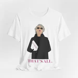Devil wears Prada Stylish Woman Silhouette THAT'S ALL. Tee | Graphic Shirt, Minimalist Fashion Art