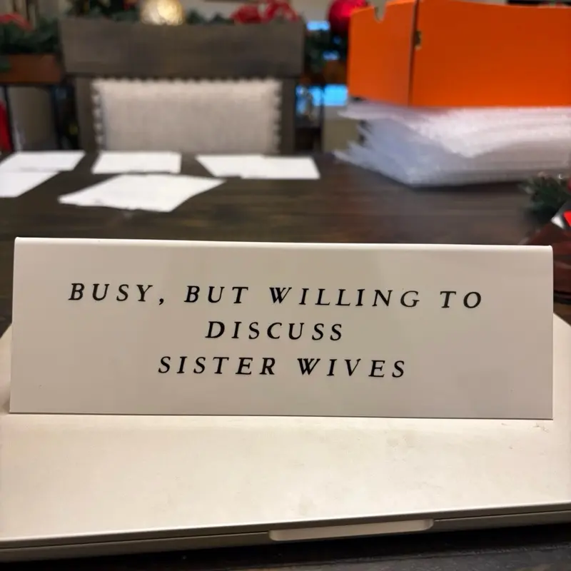 SW desk sign SW desk sign
