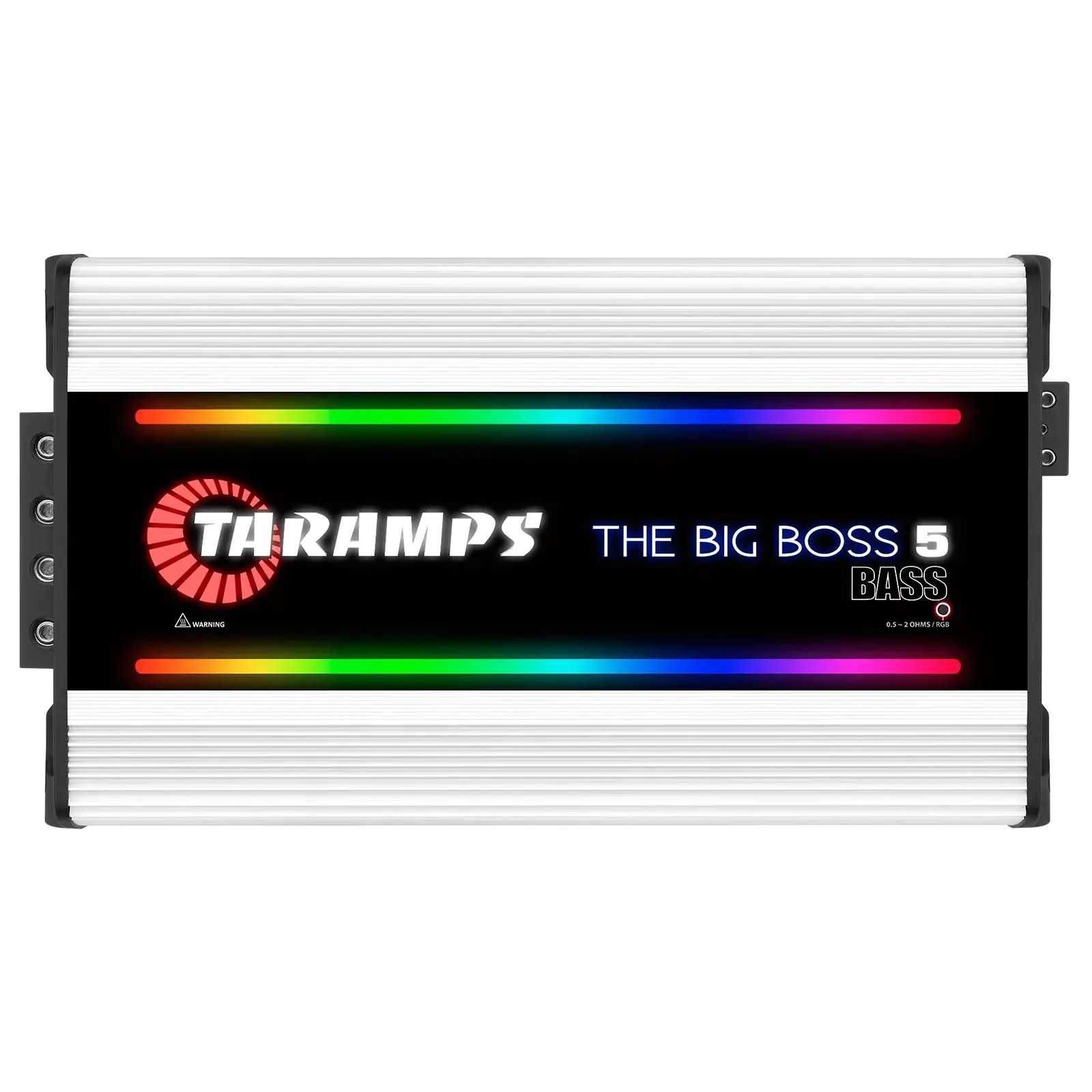 Taramps The Big Boss 5 Bass Monoblock Amplifier Rgb Effects 0.5~2 Ohms 5000 Watts Rms Multi-Impedance Car Audio System Class D, Smart 5k