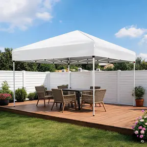 10x10 Pop Up Canopy Replacement Cover, Waterproof and Weather Resistant Tent Top with Silver Lining, Heavy Duty Sun Shade Top Only for Patio Gazebo