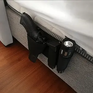 The quick-access concealed pistol holster can be stored under a car seat or mattress – featuring a magazine pouch and easy-to-access design, it's ideal for self-defense enthusiasts.