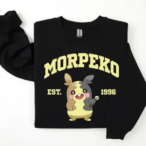 Morpeko Sweatshirt, Pkm Characters Sweatshirt, Anime Shirt