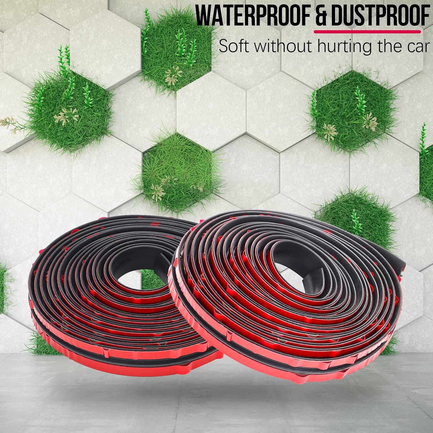 20Ft Car Windshield Rubber Seal T Shape Automotive Weather Stripping for Front Rear Windshield & Door Sealing Strip Sunroof Seal