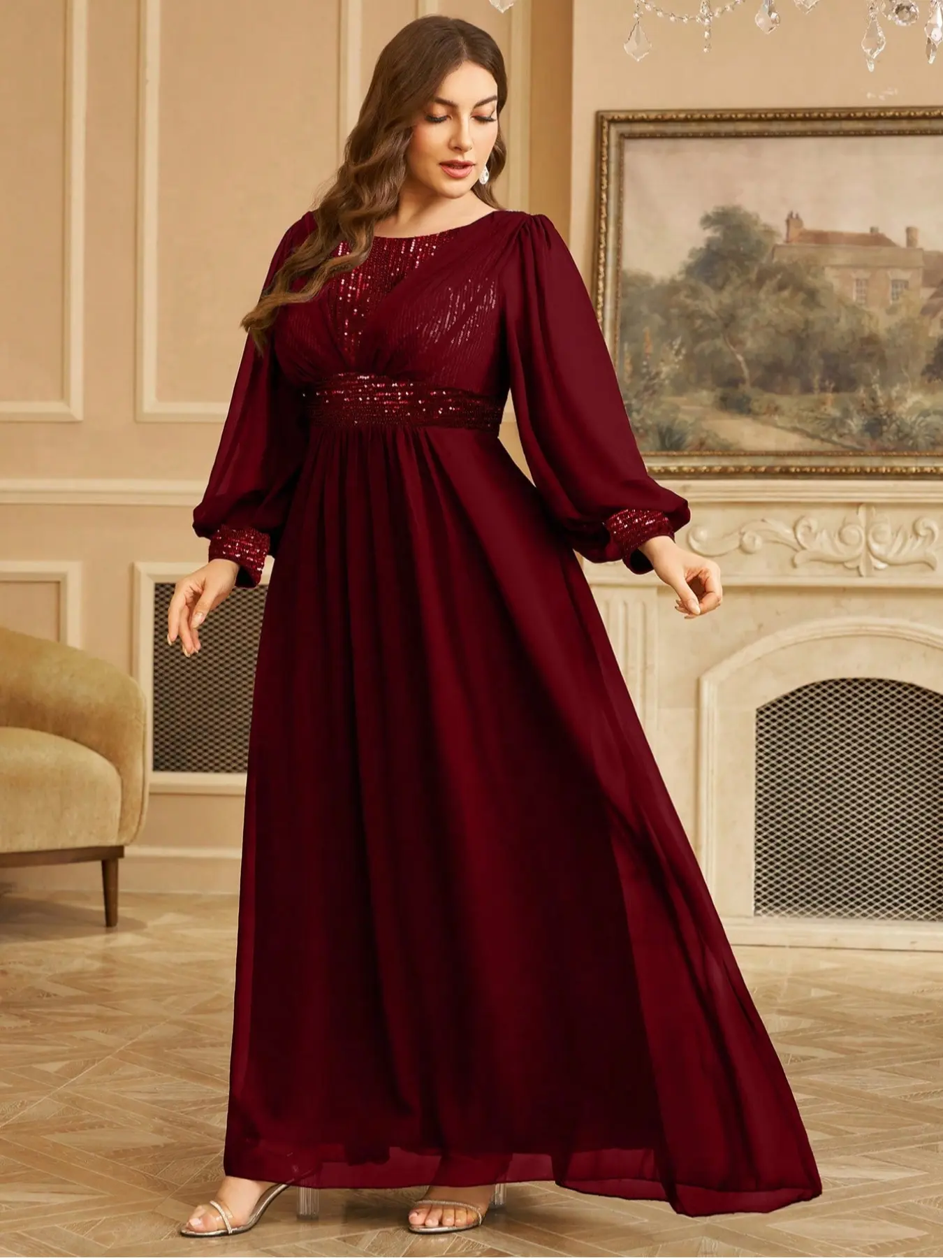 knee length long sleeve formal dresses Sheath Small Round Collar Knee Length Long Sleeve Tulle Applique Lace Wedding Dress