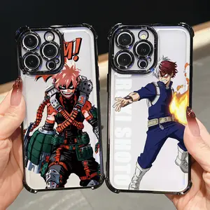 Anime My Hero Academia Colorful Phone Case for iPhone 17 16 15 14 13 12 11 Pro Max Plus Air Anti-drop Transparent Cover Holiday Gifts and Fashion Items