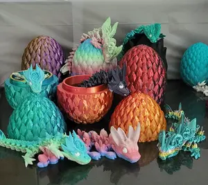 3D printed Dragon with Egg