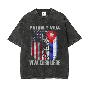 S~5XL Extra Large Size Loose-Fitting Printed Washed T-Shirt for Both Men and Women. Extra Large size for streetwear for both men and women. Super soft pre-shrunk fabric.