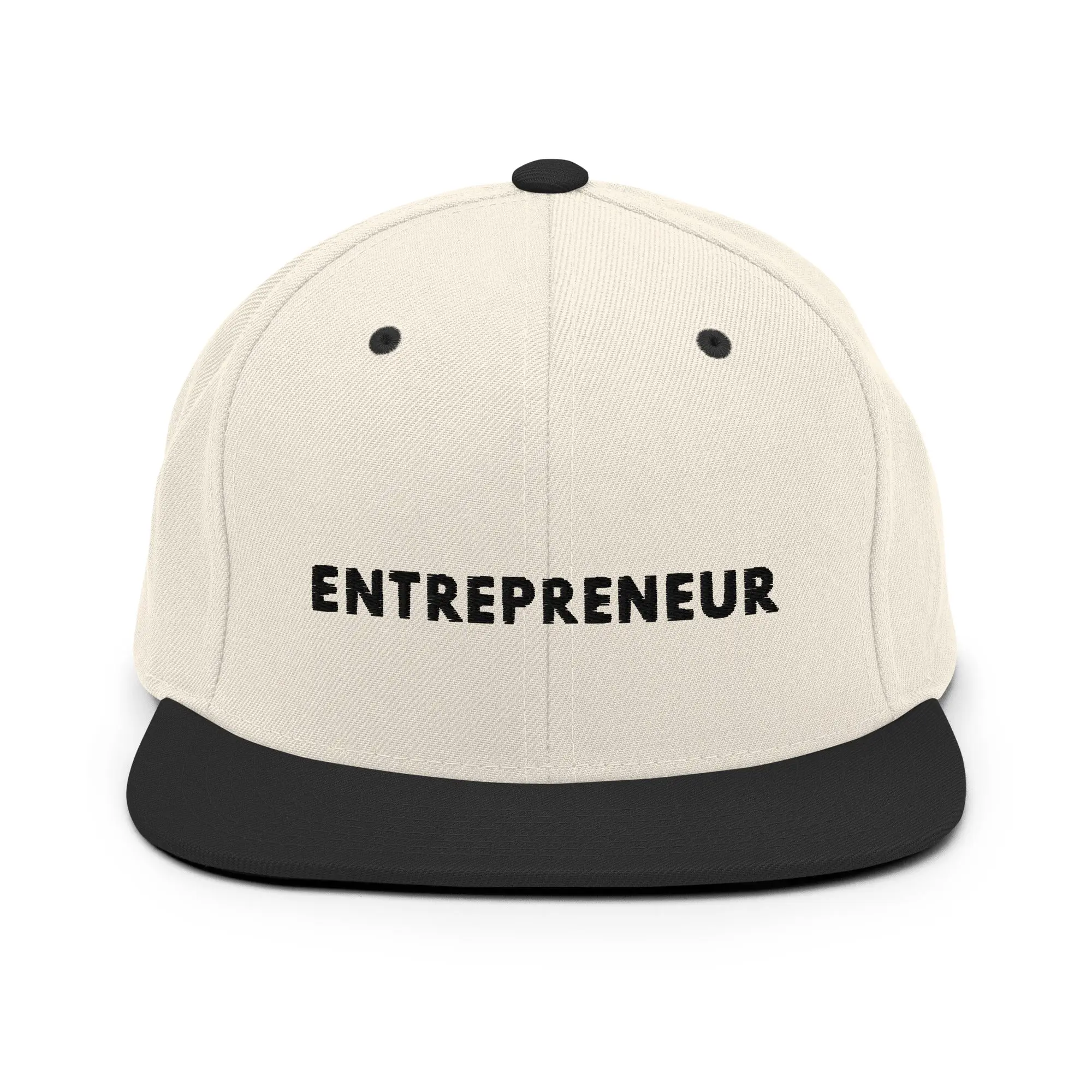 White Entrepreneur Snapback Hat