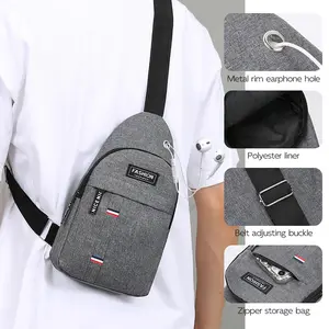 Crossbody Sling Backpack for Men - Lightweight Travel Hiking Chest Bag Daypack Anti Theft Shoulder Sling Bag for Walking Biking Cycling