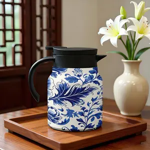 Double-Layer Insulated Coffee Pot with Filter, Stainless Steel Thermal Cup, 33.8oz, Summer & Winter Use, Outdoor Travel Gift