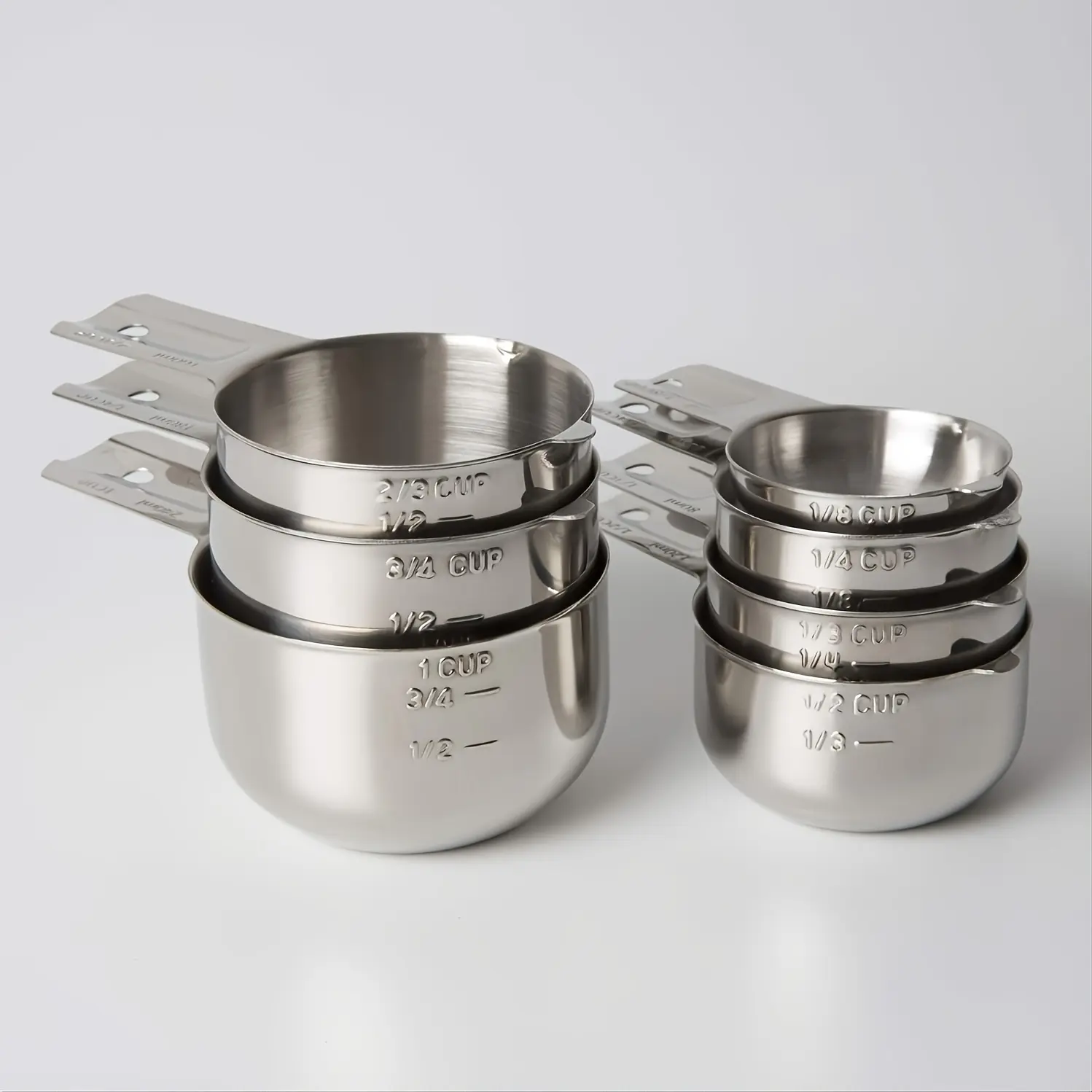 Sturdy Durable Heavy Duty Stainless Steel Graduated Measuring Cup - 0-500 ml Graduated Design, Accurate Kitchen Utensil for Liquid & Dry Ingredients, Baking