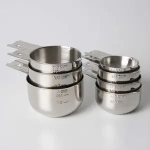 Sturdy Durable Heavy Duty Stainless Steel Graduated Measuring Cup - 0-500 ml Graduated Design, Accurate Kitchen Utensil for Liquid & Dry Ingredients, Baking
