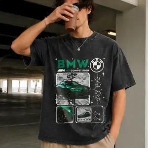 M4 Competition Unisex Fit Washed B M W T-Shirt Soft Oversized Fit, good graphic tees, graphic t-shirts,  Streetwear graphic tee, Vintage style, Racing Style, Race Day, Car Meet, Gift for Boyfriend, Men's gifts S-5XL Extra Large