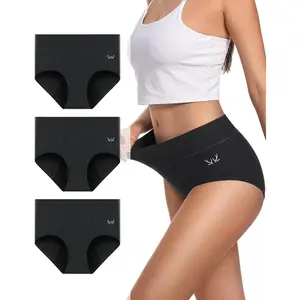 Womens Period Underwear Heavy Flow Menstrual Period Panties Leak-Proof Hipster Panty for Female Teens Girls 3 Pack