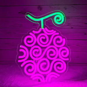 Wall Anime Neon Sign for Bedroom Devil Fruit Led Sign