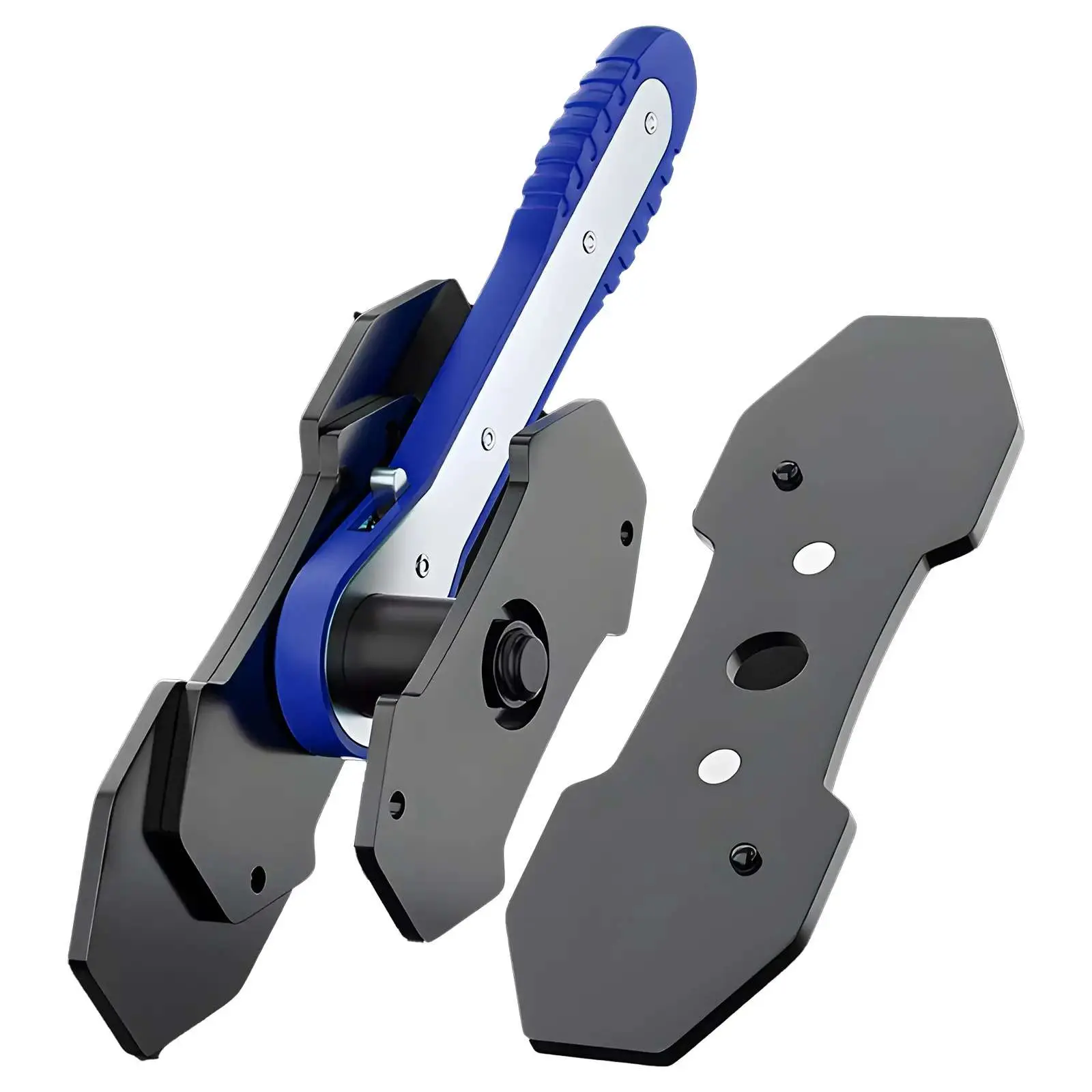 Brake Caliper Piston Press Tool, 360° Rotating Ratchet Wrench for Single, Dual & Quad Piston Disc Brakes, Effort-Saving Automotive Brake Repair Tool, Car Brake Piston Spreader for Maintenance & Repair