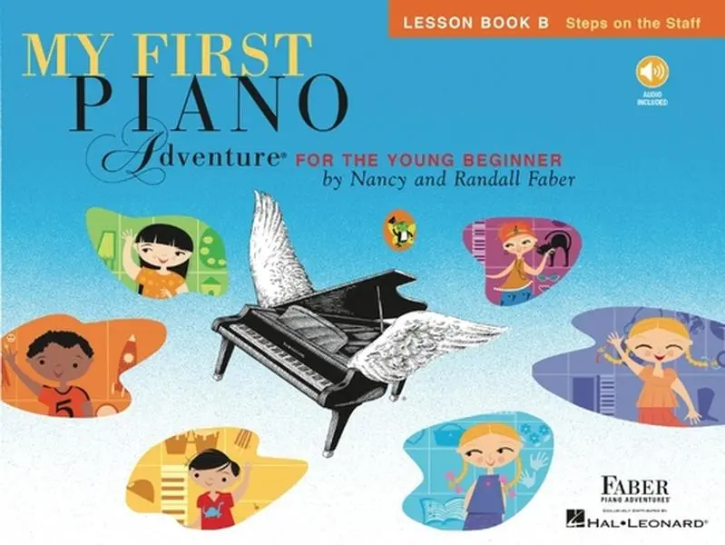 My First Piano Adventure - Lesson Book B, Tutorial Book with Online Audio - Nancy Faber, Paperback
