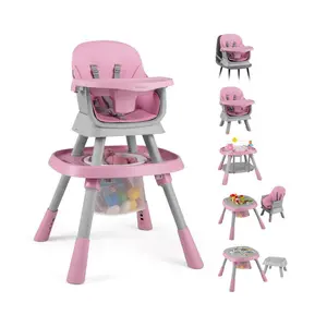16-in-1 Baby High Chair with Activity Center and Booster Seat for Babies and Toddlers