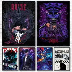 Anime S-Solo Leveling Poster Paper Print Home Bedroom Entrance Bar Cafe Art Painting Decoration
