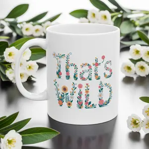 That’s Wild Floral Mug – Aesthetic ceramic mug with colorful flower typography | Cottagecore, boho, and plant-lover vibes | 11oz or 15oz sizes | Funny, bold coffee cup for tea lovers, gift for her, best friend, or your wild inner plant queen 🌿🌸