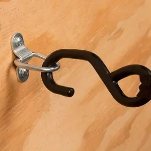 6 Piece Stainless Steel D-Type Hooks Board, Boat Hardware Accessories with Screws, Indoor Outdoor Use, Boat Decoration, Plant Baskets, Light Strings