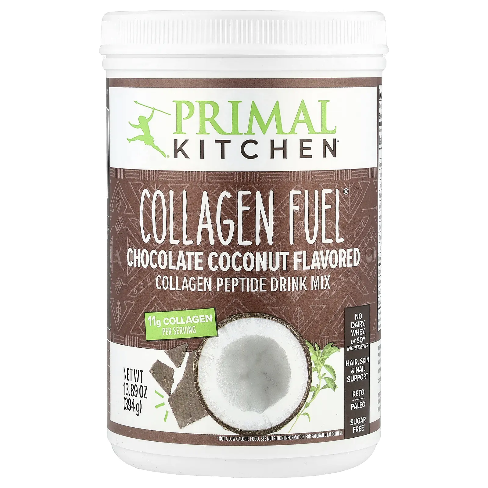 Primal Kitchen Collagen Fuel®, Chocolate Coconut, 13.89 oz (394 g)