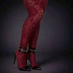 Lace Burgundy Stockings