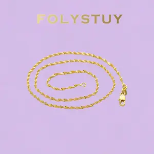 The necklace is 17.7 inches long and 2.2 mm wide. It is a water ripple necklace made by hand and is paired with lobster clasps Y140.