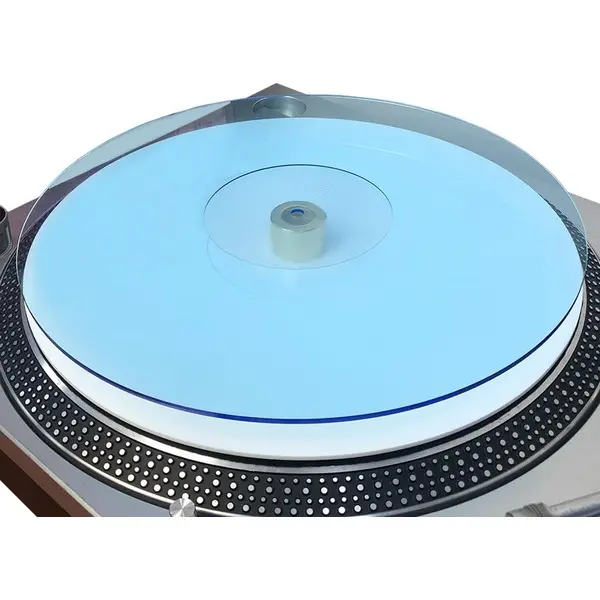 Acrylic Turntable Slipmat for 12in Vinyl Record Players, 11.75in Size, 2.7mm Thick, Anti-Static, Noise-Reducing, Premium Durable Modern Design, Powerful Bass Enhancement