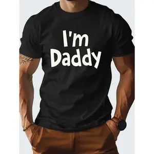 Men’s Letter Print T-Shirt, Short Sleeve Crew Neck Graphic Tee, Retro Typography Casual Top for Daily Wear, Street Fashion Style Shirt for Travel, Outdoor, Weekend and Everyday Use
