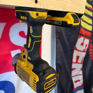 Battery & Tool Wall Mount Set Compatible With 20V Power Tools