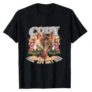 Vintage Wrestling Men's Cody Rhodes Make 'Em Say Uhh T-Shirt, Rock Hip Hop Sport Style Tee, Menswear Top