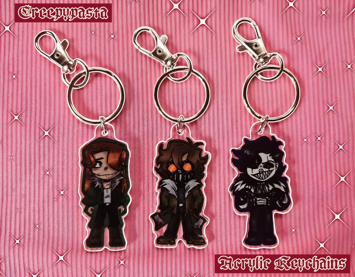 CREEPYPASTAS Acrylic Keychains Set, Great For Daily Use Or As Thoughtful Little Gifts For Your Friends And Yourself, Halloween gifts