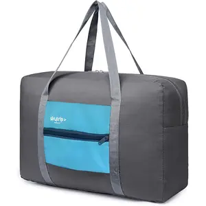 Flight Approved Tote bag Foldable Large Capacity Hand Luggage Bag for Travel ，Durable Polyester, Unisex for Men & Women, Casual Travel Must Have Gear for weekends hiking vacation business trip