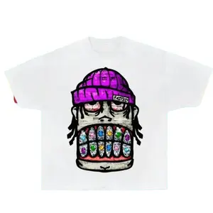 Purple Haze Big Head Streetwear Shirt, Y2K Shirts, Opium shirt, Graphic Shirts, Dope Shirts, YAdult Tee for Men & Women 4
