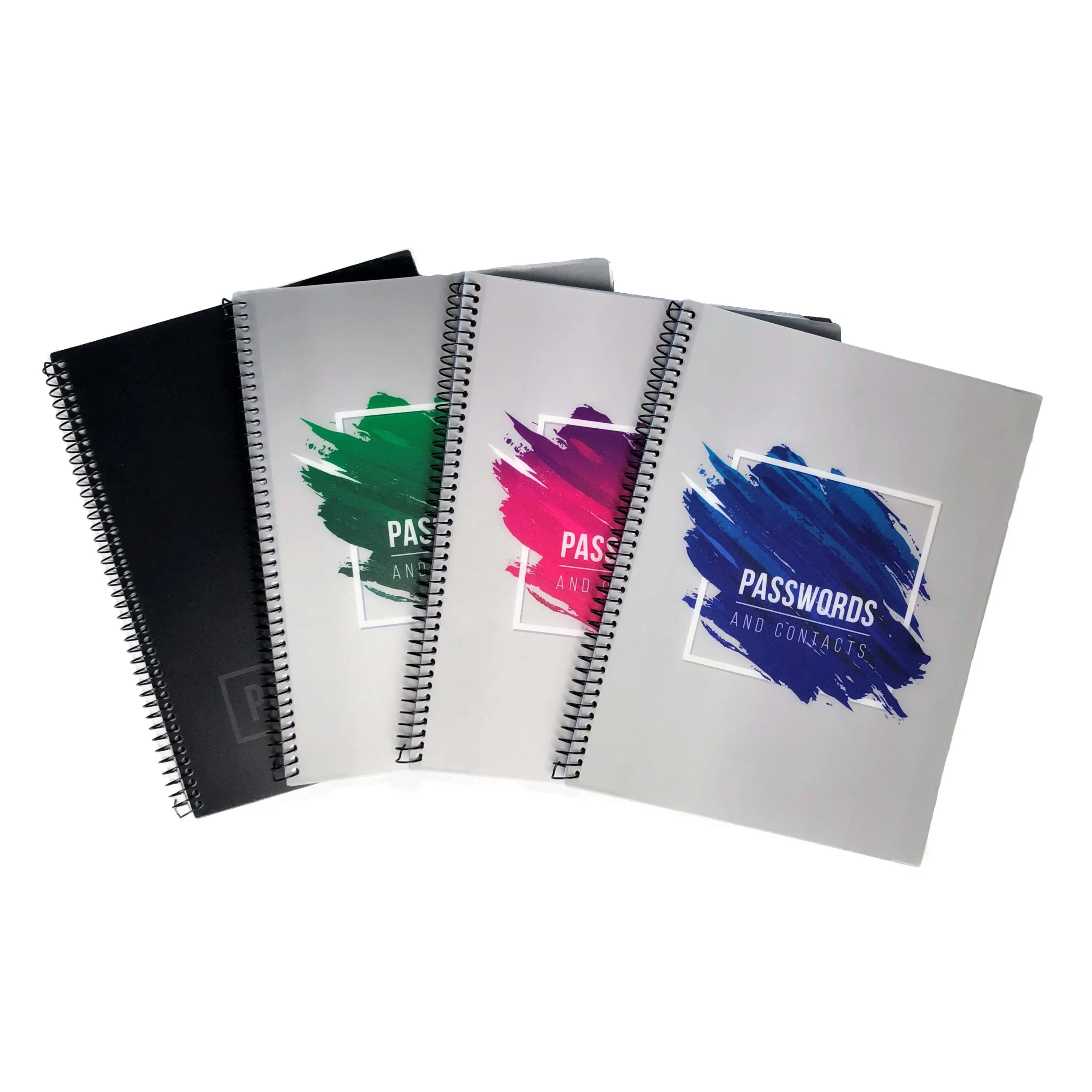 Password Book, Large, 4.9 Rating, Heavyweight Paper, Durable Cove,r Spiral Bound with Alphabetical Tabs for Password Storage
