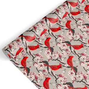 Christmas Wrapping Paper -Mini Roll- 17 In x 32.8 Ft  Flower  Wrap Paper for DIY Crafts Xmas Winter Party Supplies